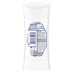 Dove women's 72 hour sweat protection deodorant stick showing cucumber and green tea ingredients visual.