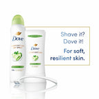 Close up of the 2.6 ounce Dove underarm skin barrier repair deodorant stick application mechanism.