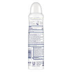Side angle of the three point eight ounce Dove invisible antiperspirant spray canister