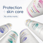 Back label of Dove Advanced Care dry spray highlighting the seventy two hour protection claim