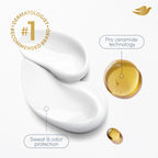Dove clear finish antiperspirant showing the Pro Ceramide technology badge on front packaging