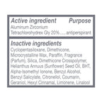 Dove clinical care underarm sweat protection stick highlighting moisturizers