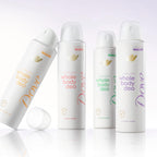 Back view of Dove Whole Body Deodorant Spray with ingredient list
