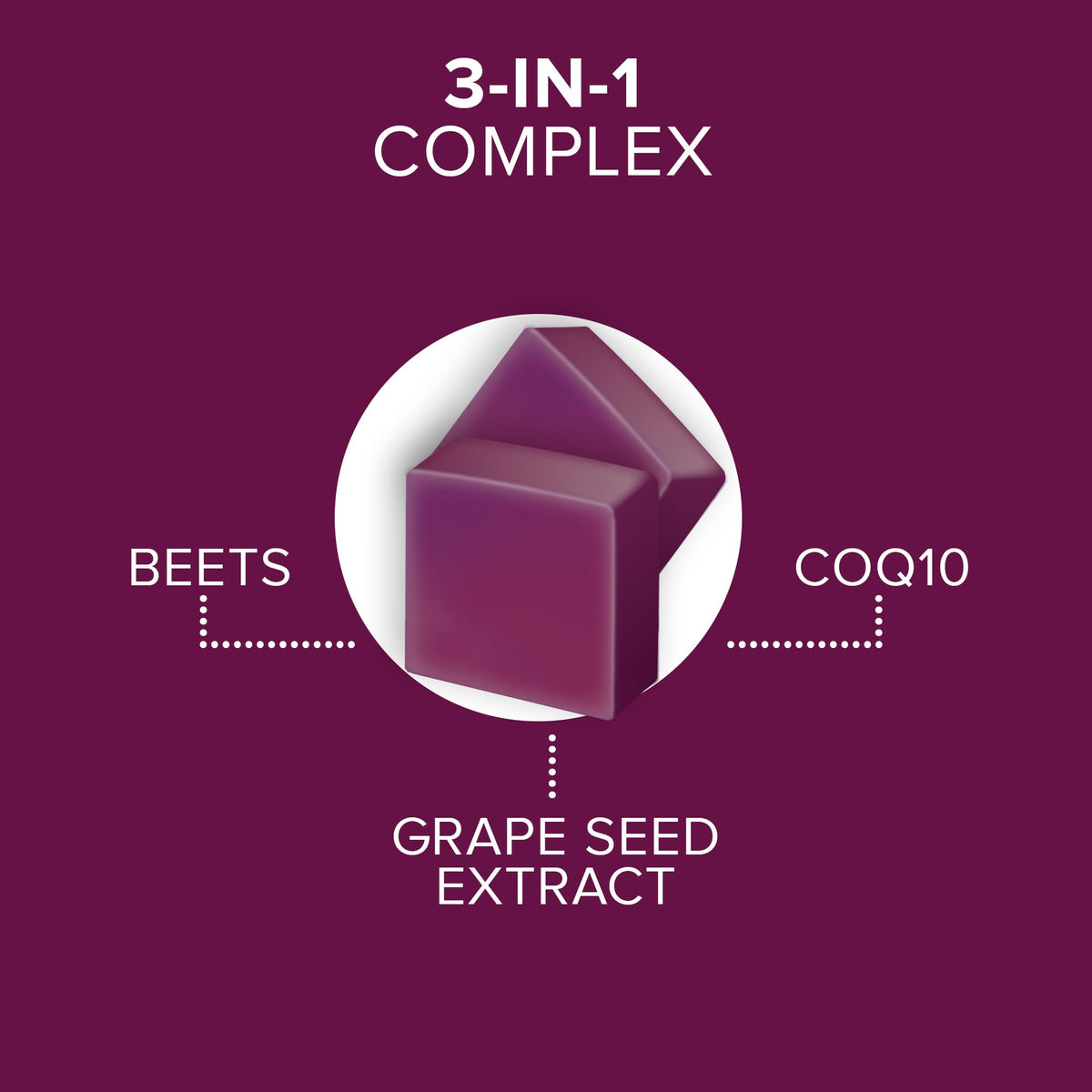 Side view of Qunol heart health chews packaging