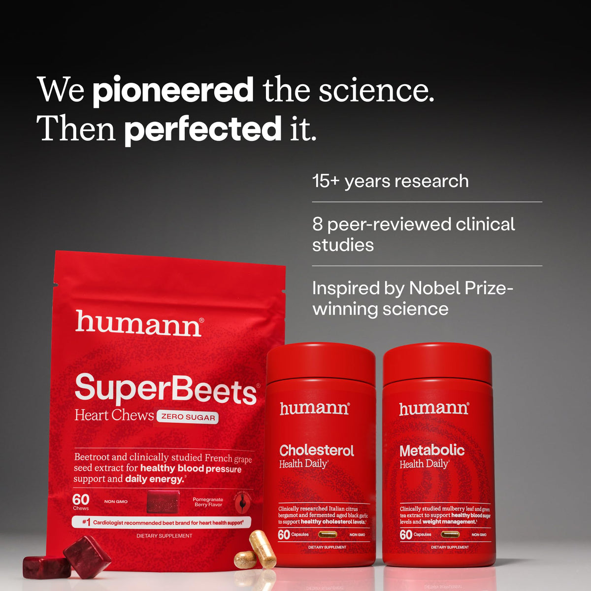Humann SuperBeets heart health daily serving suggestion graphic