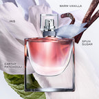Lancôme luxury women's perfume 0.34 Ounce travel size packaging close up details