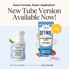 LilyAna Naturals Retinol Face Moisturizer back label displaying natural ingredients list