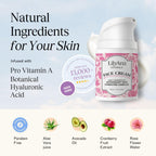 LilyAna Naturals rose and pomegranate face cream botanical skin care product