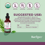 USDA Organic milk thistle liquid extract drops by MaryRuth's for natural liver detox.
