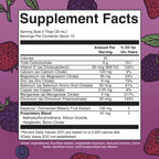 MaryRuth Nighttime Skin Renew Berry Dream flavor supplement facts label