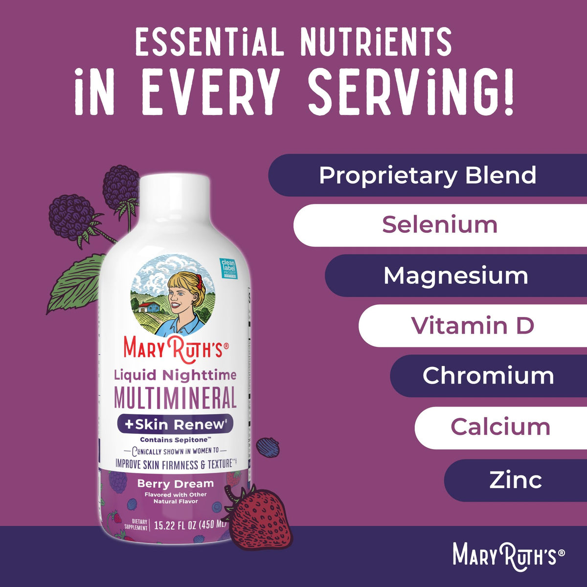 MaryRuth Organics clean label project certified liquid multimineral