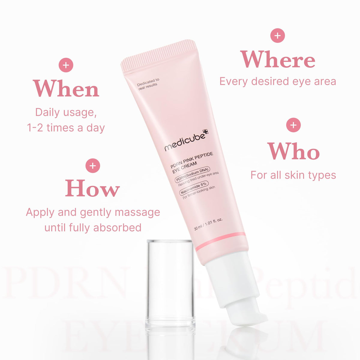 Medicube 1.01 fluid ounce under-eye care product for fine lines