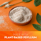 Back of Metamucil container showing ingredients and usage