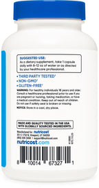 Nutricost Electrolyte Complex packaging detailing premium Real Salt ingredient and USA sourcing info
