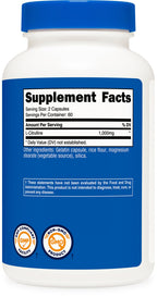 Nutricost L-Citrulline capsules for athletic performance