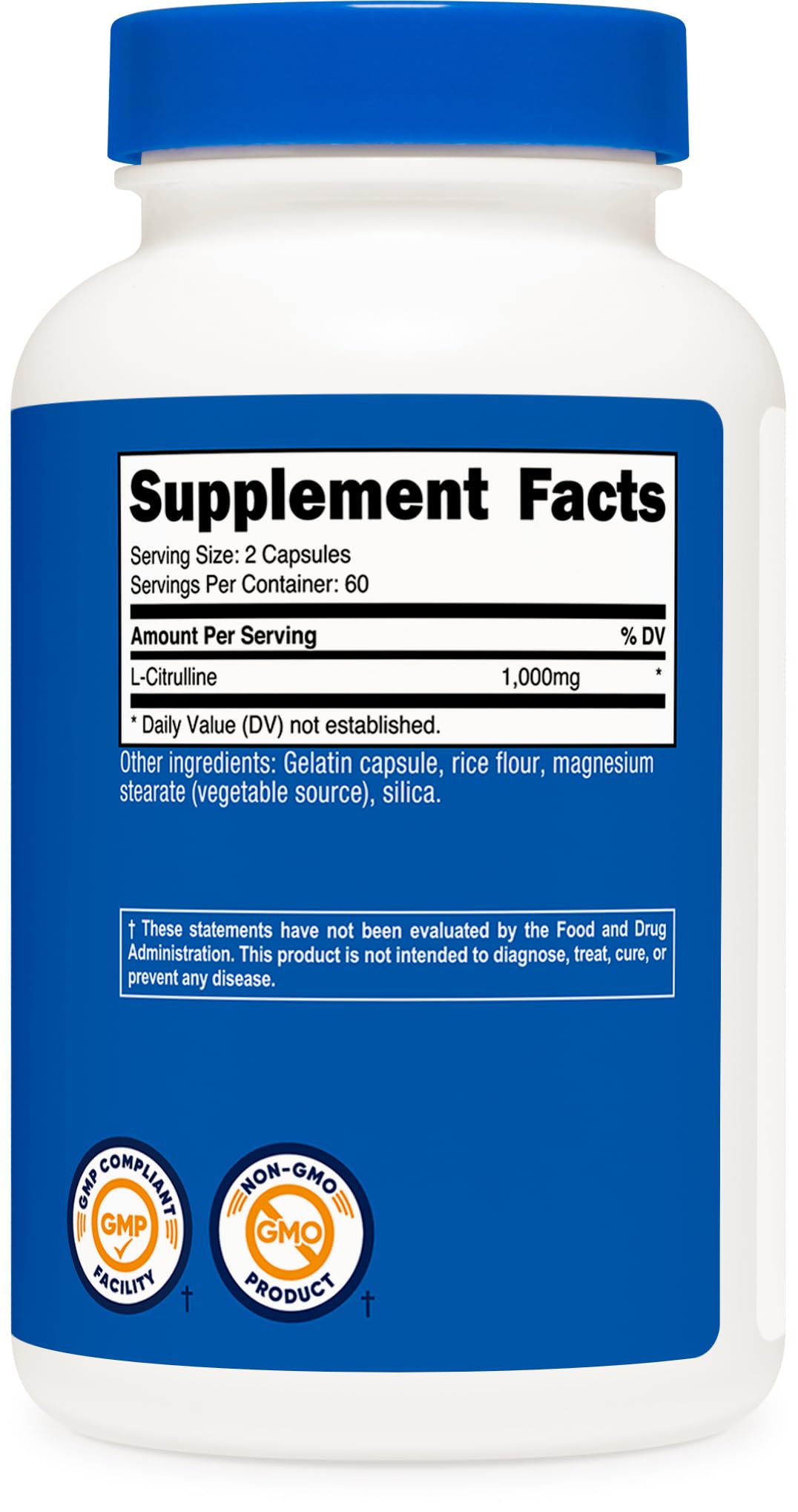 Nutricost L-Citrulline capsules for athletic performance