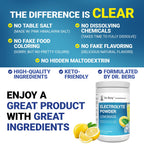 Pink Himalayan salt lemonade flavor electrolyte drink mix scoop detail