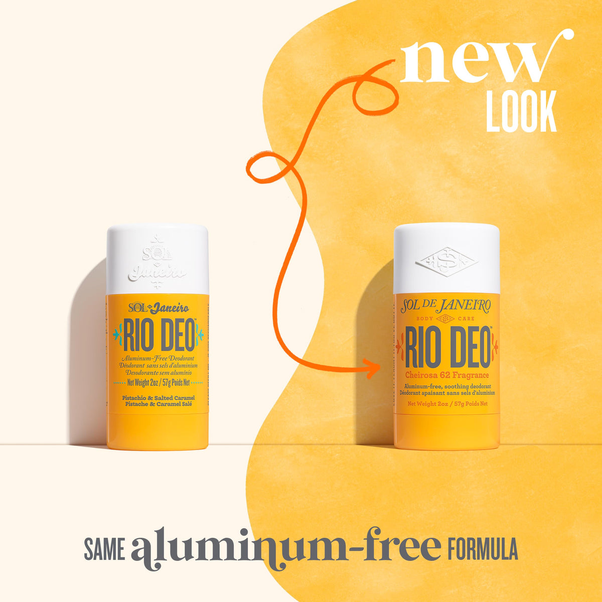 Sol de Janeiro aluminum free deodorant stick opened