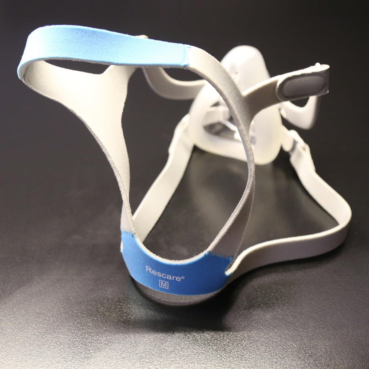 Rescare F20 headgear worn with compatible full face mask