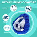 Four piece set of large CPAP mask cushion covers