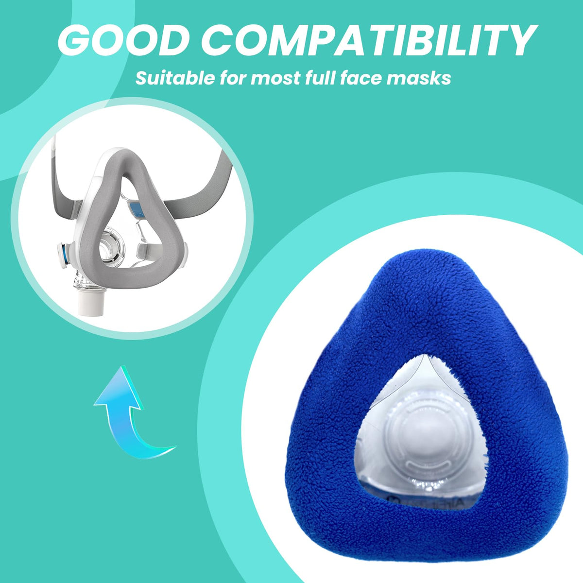 Comfortable fitment of Nataku liners on mask cushion