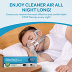 RespWave high filtration CPAP filter side profile