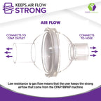 Universal CPAP filter connection demonstration for 22mm tubing