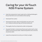 Resmed Airtouch N30i components including frame and cushion