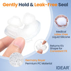 Side view of Idear P10 nasal pillow mask frame system