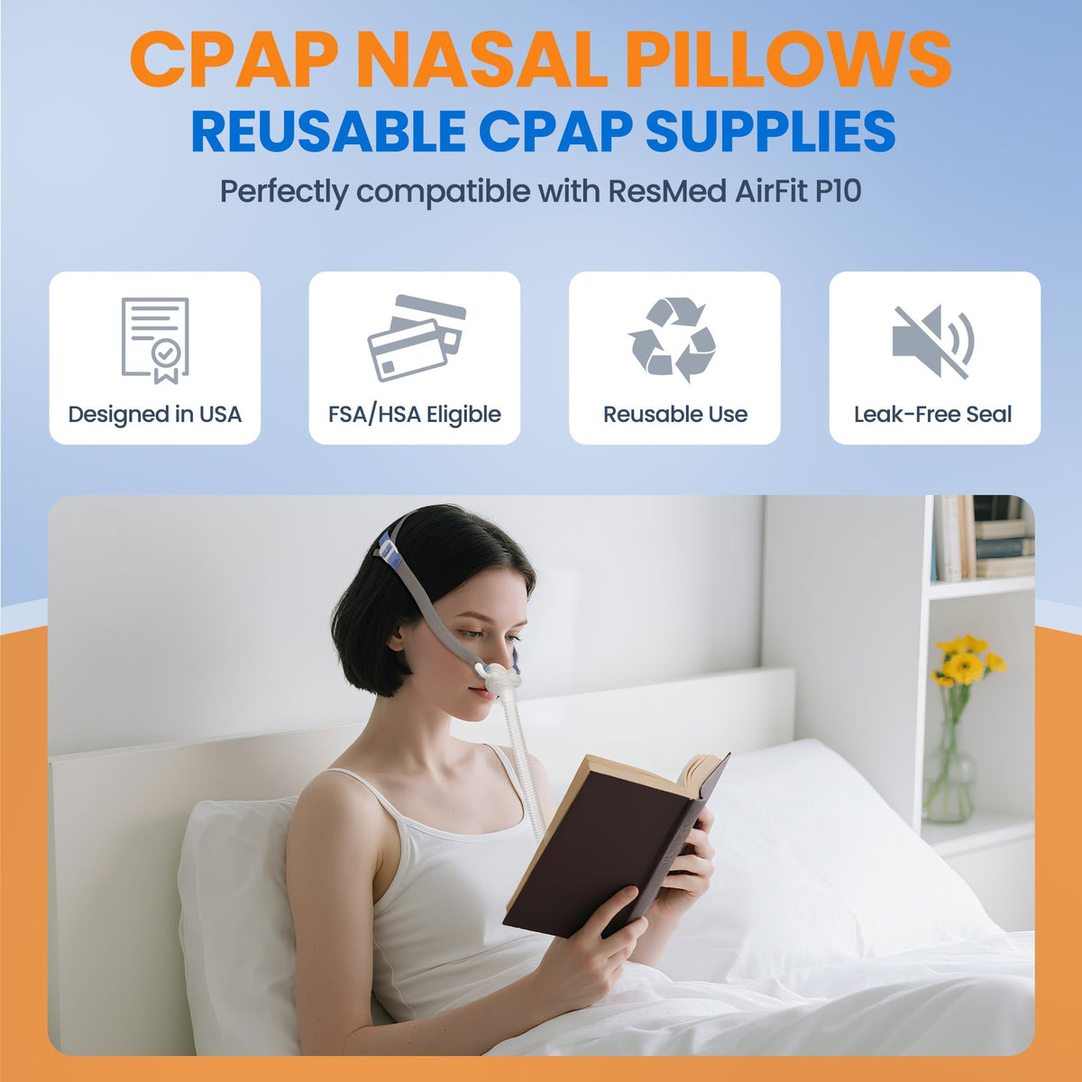 Instructions for attaching P10 nasal pillows to frame