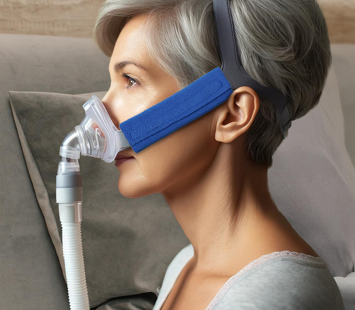 Aveen CPAP strap covers with hook and loop fasteners for universal fit