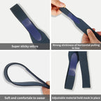 Adjustable hook and loop fastener detail on CPAP head strap