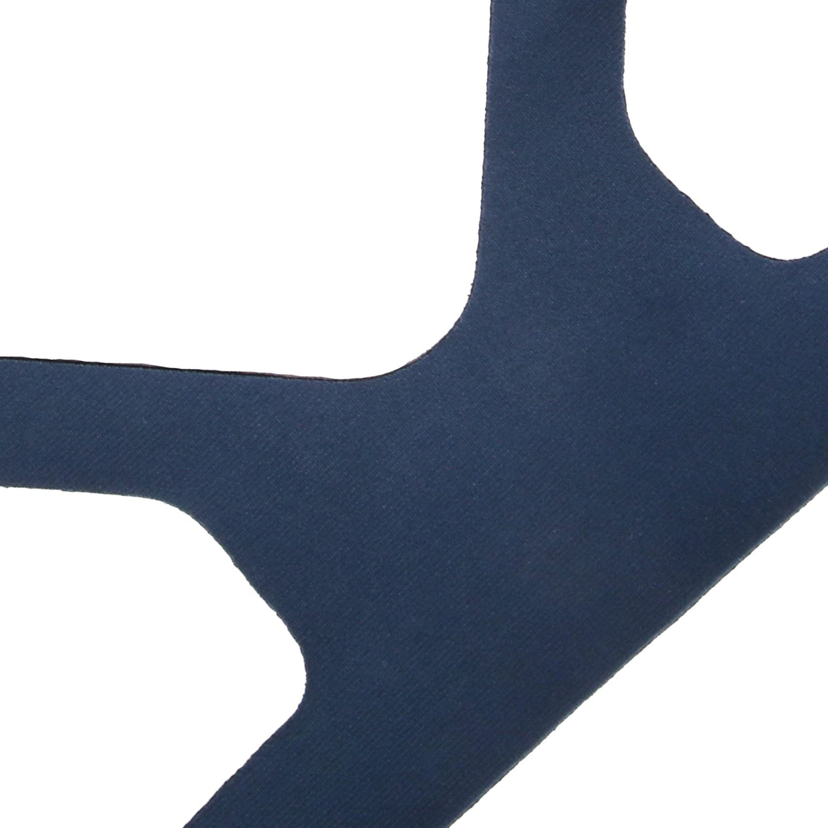 Soft interior texture of blue universal CPAP mask headband