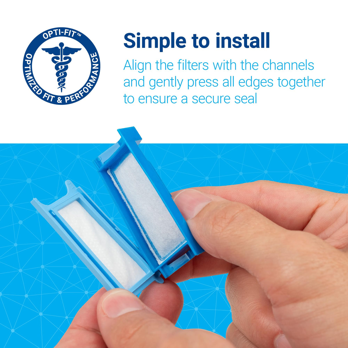 Reusable washable foam filter for DreamStation CPAP machine