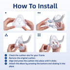 Medical grade silicone cushion for CPAP therapy