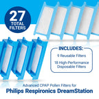 Inside the Nuwave CPAP filter maintenance kit box