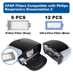 Reusable gray pollen filters for Philips DreamStation 2
