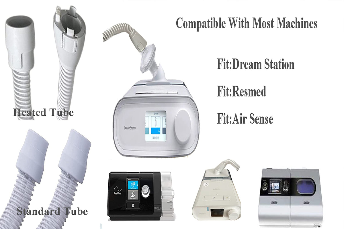 Detailed view of CPAP filter connection point for tubing