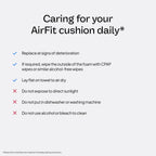 Close up of ResMed AirFit F30i cushion connection point