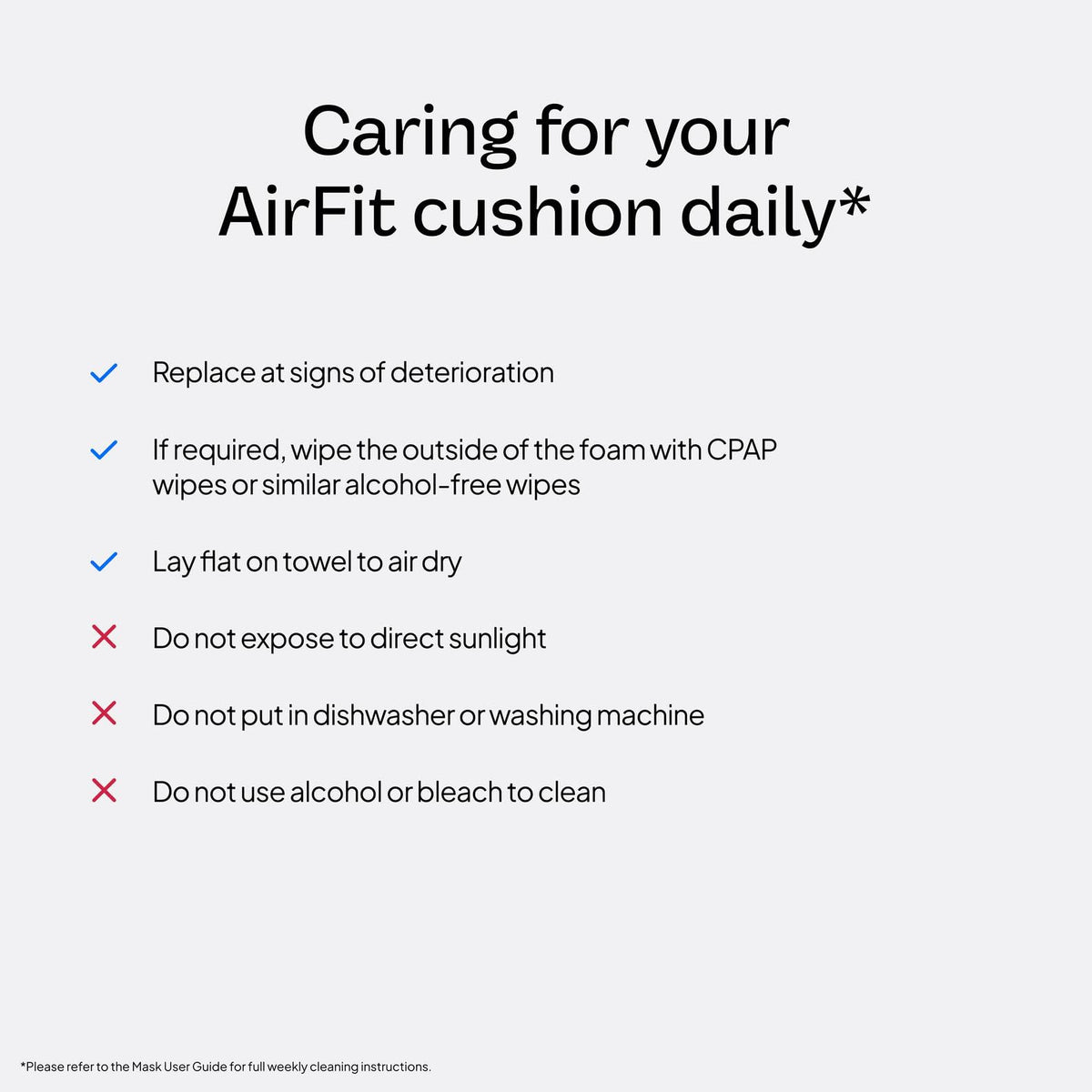 Close up of ResMed AirFit F30i cushion connection point
