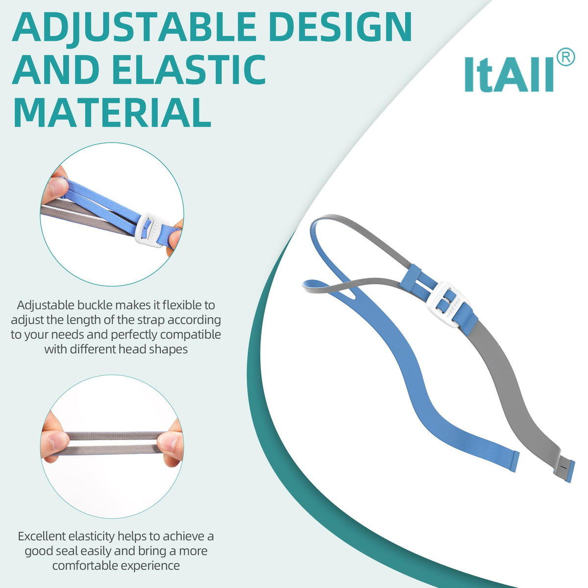 Close up of ItAll CPAP replacement frame and short tube