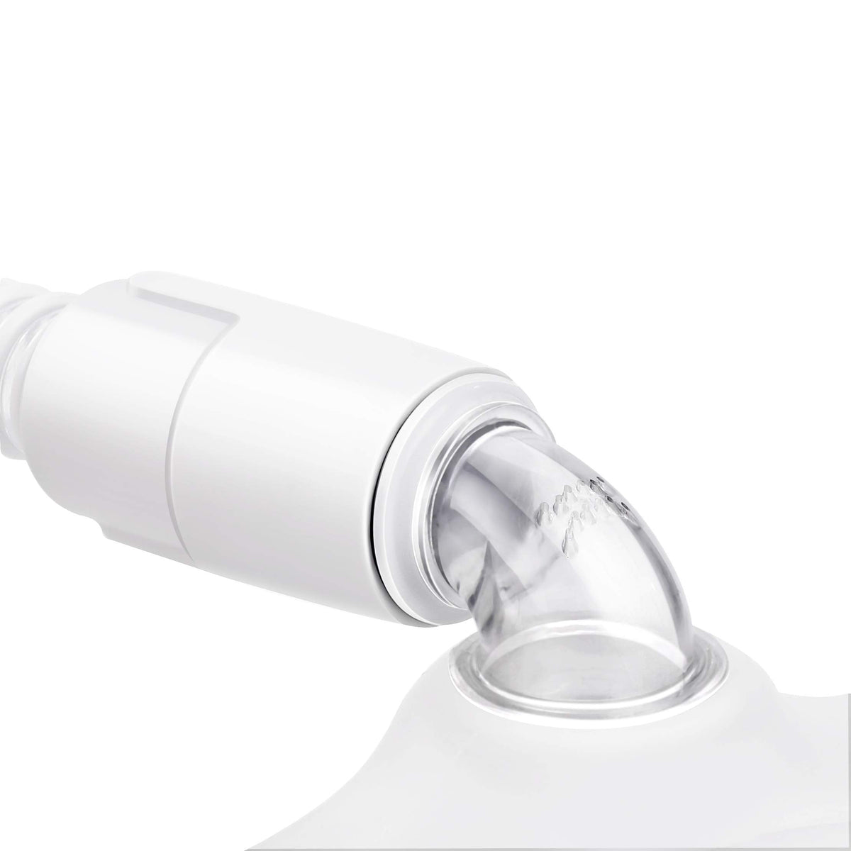 Close up of 2021 version DreamWear CPAP elbow connector