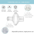 Close up of Rislabo CPAP inline filter mesh media
