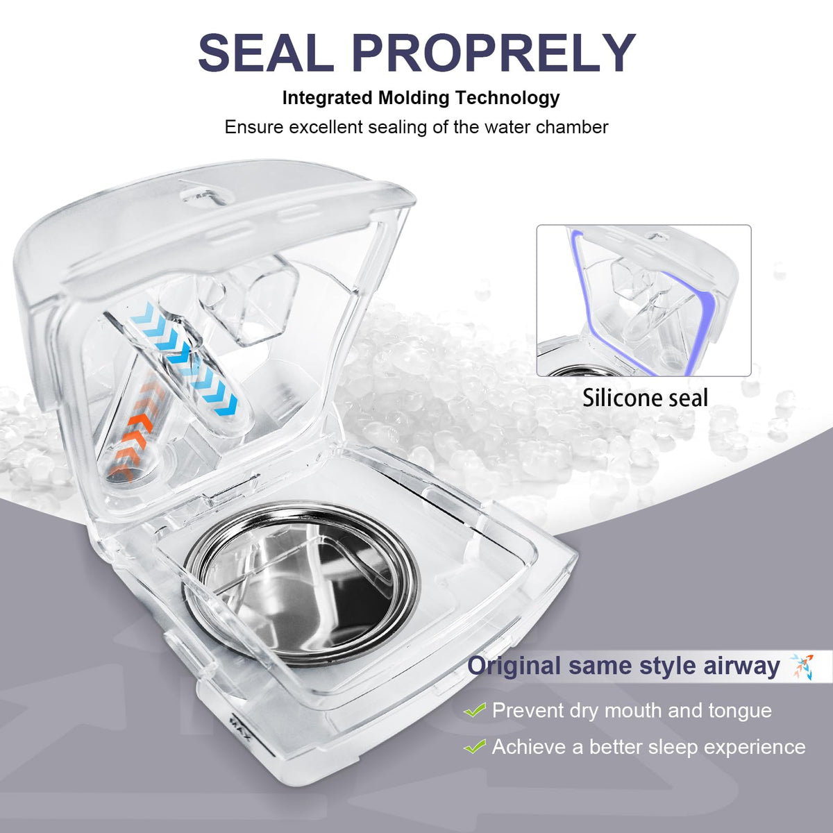 Clear plastic CPAP water chamber for AirSense 11
