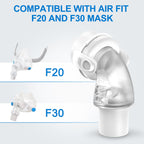 Close up of Medihealer CPAP swivel connector quick release mechanism