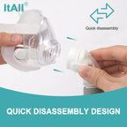ItAll CPAP swivel elbow connector quick release mechanism detail