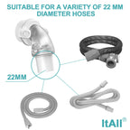 ItAll swivel elbow connector connected to Airfit mask frame