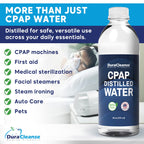Compact Dura Cleanse distilled water bottles for sleep apnea therapy