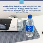 Snugell distilled water bottle with CPAP humidifier