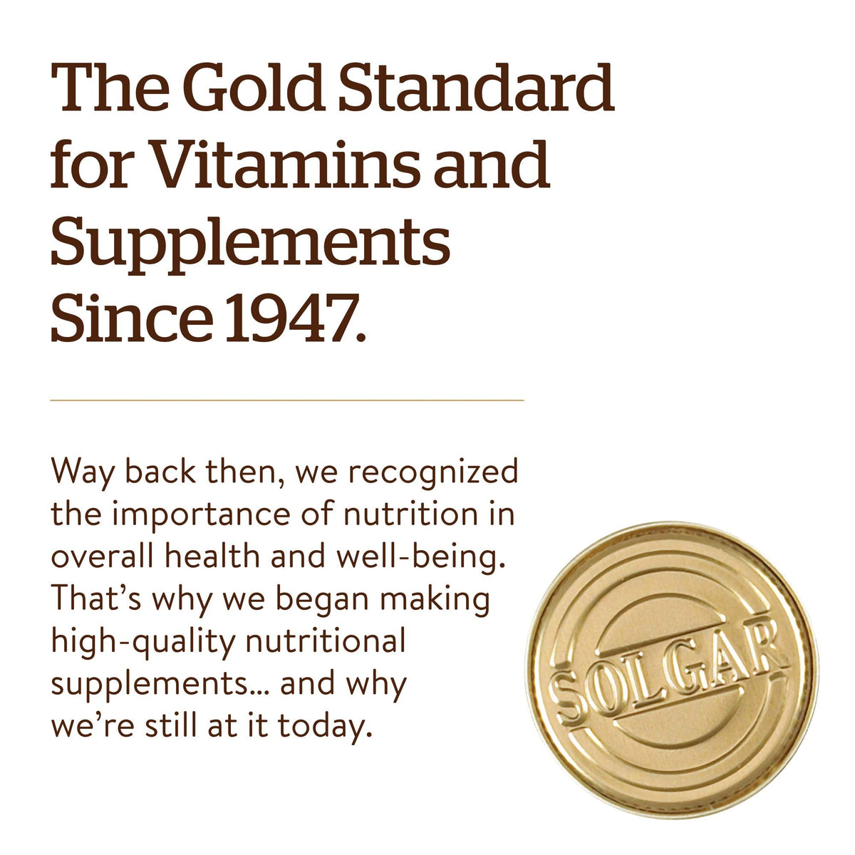Close up view of the gold cap and tamper evident seal on authentic Solgar copper tablets.